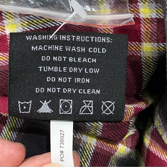 Burks Bay NRA Member Men's Jacket Black Canvas Flannel Lined Size Large - Picture 11 of 12